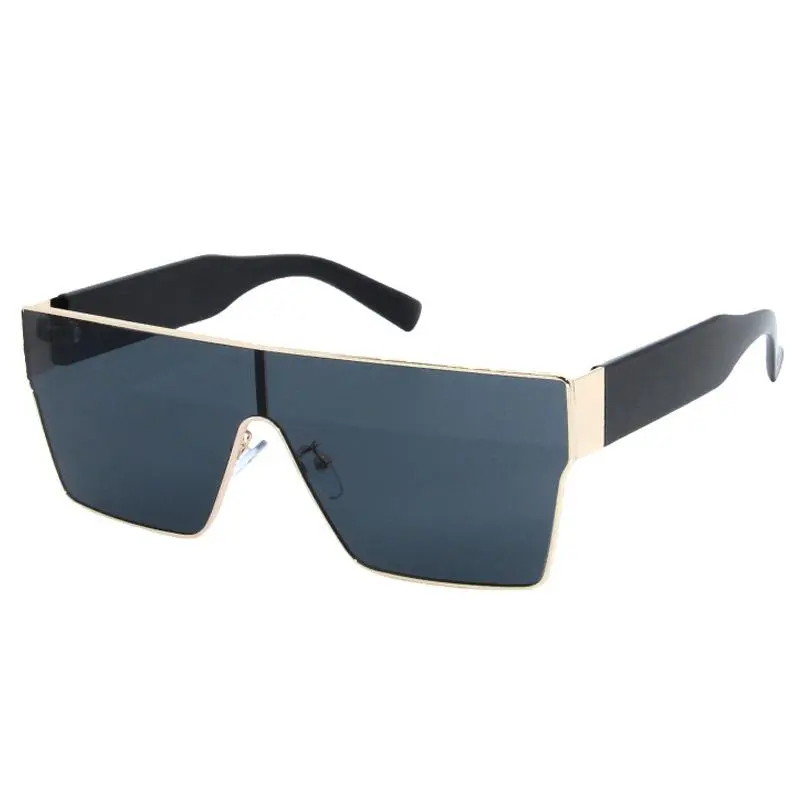 Square Sunglasses for Women & Men European American Fashion Trends One-Piece Ins Style Streetwear Cross-Border Shades wrap around