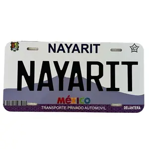 Nayarit License Plate Personalized - Customizable Nayarit License Plate Personalized - Customizable