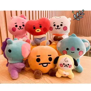 HOT  animal Cartoons Baby Pendant Plush keychain Toys Bangtan Boy Groups Peluches Cartoon Backpack Decoration Dolls Girls Gifts