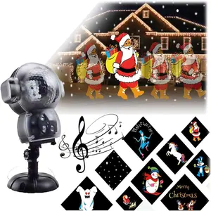 Christmas Halloween Holiday LED Laser Projector Light House Party Landscape Lamp Movie Slides Halloween decorations birthday Thankgiving gift