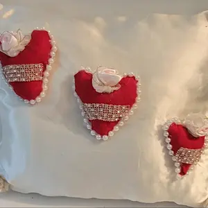 Three, 3-D Heart Valentines Pillow
