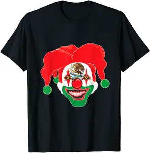 Mexican Scary Killer Clown Halloween Dead Day Dia del Muerto T-Shirt - Feliciabr Shop 94B07WNB9RKX