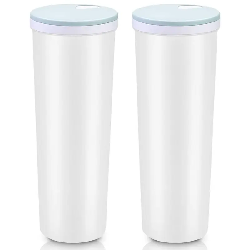 2 Pcs 2L Tall Clear Spaghetti Pasta Storage Container with Adjustable Lid,Multi-Purpose Plastic Kitchen Food Storage Jar