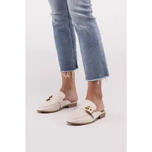 Fortune Dynamic Chantal-S Buckle Backless Slides Loafer Shoes