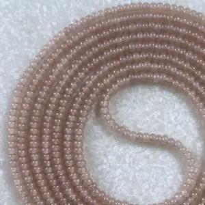 NUDE - Tie On Waist Beads - 45 to 60 inches Waistbeads - Champagne Waistbeads - Valentines Day Waistbeads - Neutral Waistbeads - Belly Beads - Body Beads - African Waistbeads Made By Venus