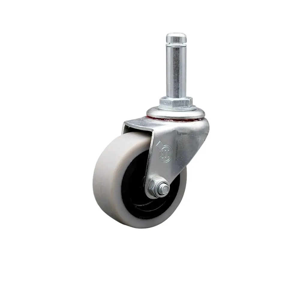 Service Caster SCC-GR05S210-TPRS-716138 2 in. Swivel Thermoplastic Rubber Caster Wheels with 0.43 in. by 1.38 in. Grip Ring Stem Caster