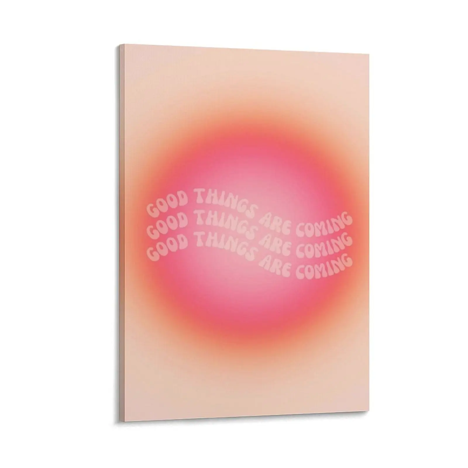 Colorful Gradient Aura Angel Good Things Are Coming Poster Poster Canvas Wall Art For Bedroom Decor Bar Office Room Decor Gift