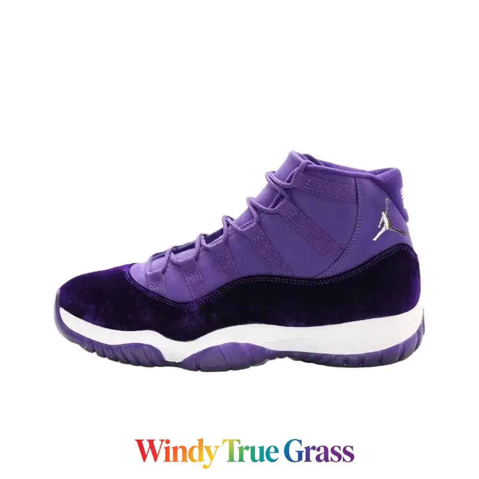 Velvet Fabric Casual Sneakers, Gradient Purple Accent High-Top With Integrated Lace Structure, Shock Absorb Footbed & Wear Resistant Purple Outsole, With New Shoe Box, Street Fashion Daily Commute Casual Stroll