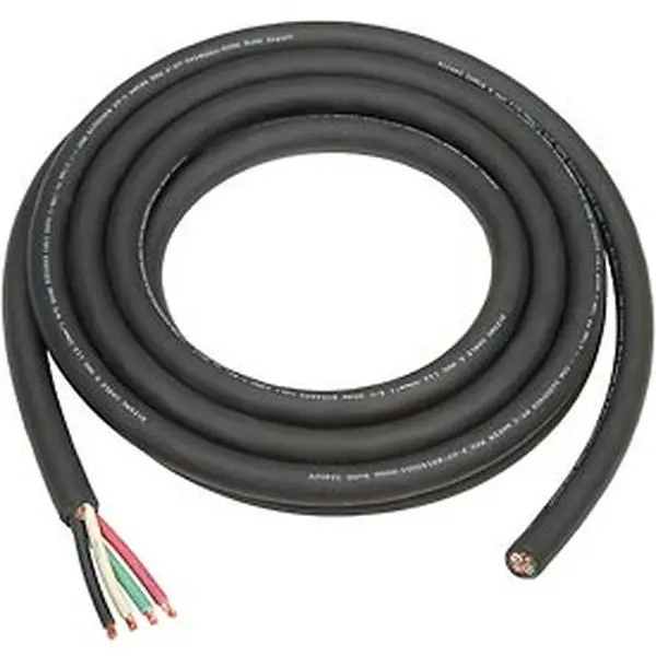 High-Quality 6/4 SOOW Type Cord, CSA Listed 25 ft. Electrical Cable with Terminals for Salamander Heaters, Soow 6/4