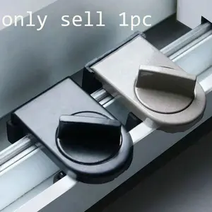 Aluminum Lock for Sliding Doors and Windows, Anti-Pinch, Anti-Theft, Anti-Drop, Secure Home Security Solution, Durable Design