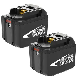 Replacement for Makita 18V Battery 10000MAH/12000MAH Compatible with 18 Volt Lithium-ion BL1860B BL1860 BL1850 BL1850B BL1840 BL1830 Power Tools