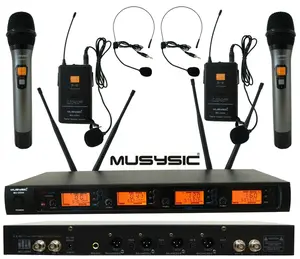 4-CH UHF Diversity Wireless Handheld Lavalier Microphone System 4x40FQ MU-UDX4-HL
