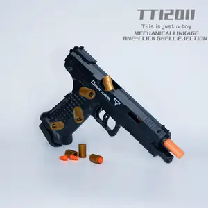 TTI 2011, Automatic Shell Ejecting Toy Gun Pistol, Soft Bullet Toy Gun for Boys, Education Model Realistic Toy Pistol Shooting Game Toys, Birthday Gifts for Kids Eco-Friendly Tactical Ejection stock perfect