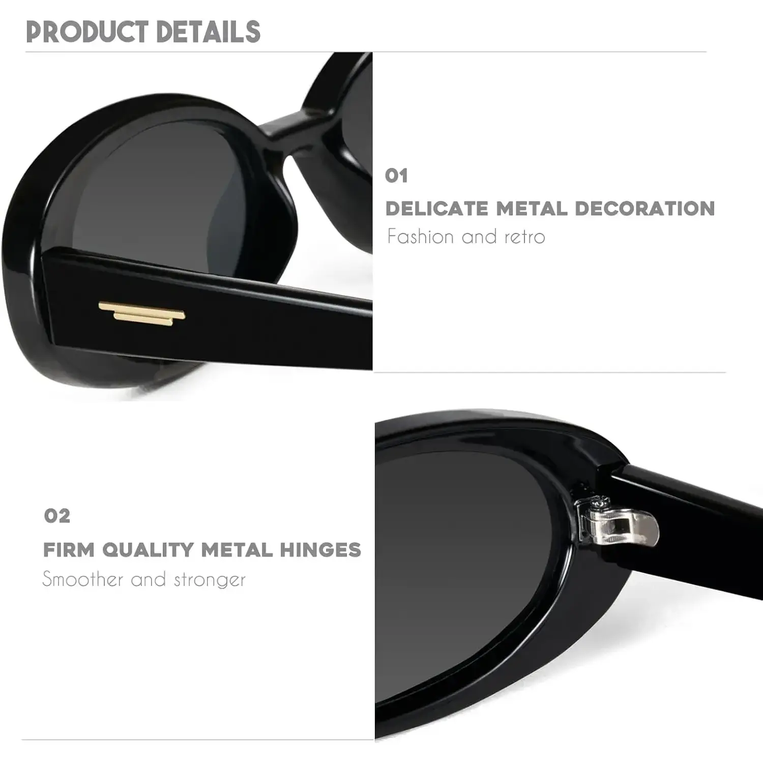 Retro Tiny Oval Sunglasses for Small Face Narrow Style Tiny Oval Sunglasses - Etsy main image 2