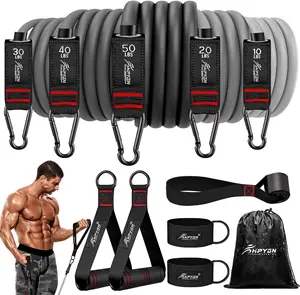 HPYGN Resistance Bands Set with Handles – Full-Body Workout, Therapy & Home Fitness