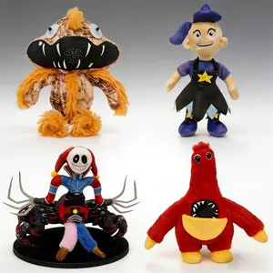 New Horror Game Plush Toy 25CM Poppy Cute Long Hair Girl Doll Soft Stuffed Animal Huggable Decompression Toy Stress Relief Sensory Toy Blank Weird Plush Halloween Gift Birthday Gift Desk Decor For Kids And Adults Perfect For Poppy Playtime