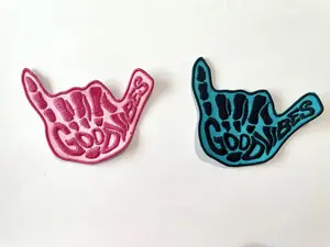 Good Vibes Skeleton Embroidered Patch