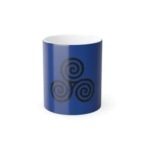 Triskel, Triskele, Triskelion- Celtic, Druid, Pagan, Nordic Color Changing Mug
