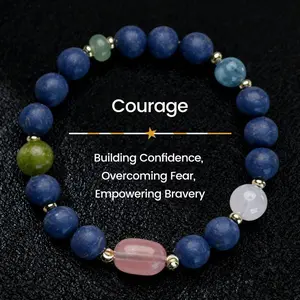 Oriental Vintage Courage & Confidence Incense Bead Bracelet