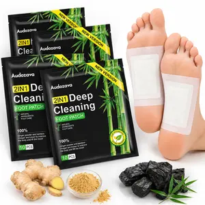 Buy 1 Get 1 Free Natural Ginger Bamboo Foot Patches, Deep Cleansing Overnight Foot Care Pads, Relaxing Self-Care Patches for Daily Body Comfort