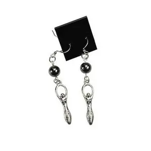 Hematite Goddess earrings