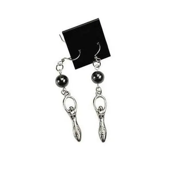 Hematite Goddess earrings