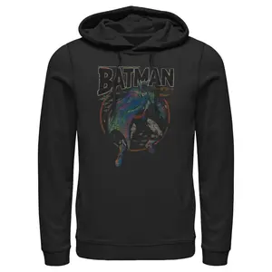 Men's Batman Distressed Classic Circle Pull Over Hoodie