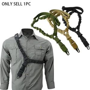 Tactical Single Point Rifle Sling, 1 Count Rifle Rope Strap with Metal Buckle, Outdoor Hunting Accessories, Outdoor Recreation Equipment