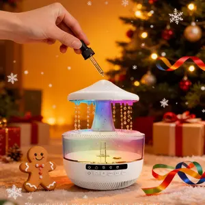 7-Color LED Humidifier & Aromatherapy Diffuser – Remote-Controlled Colorful Air Purifier, Mist Lamp, Essential Oil Diffuser, Cool Mist Humidifier Lamp