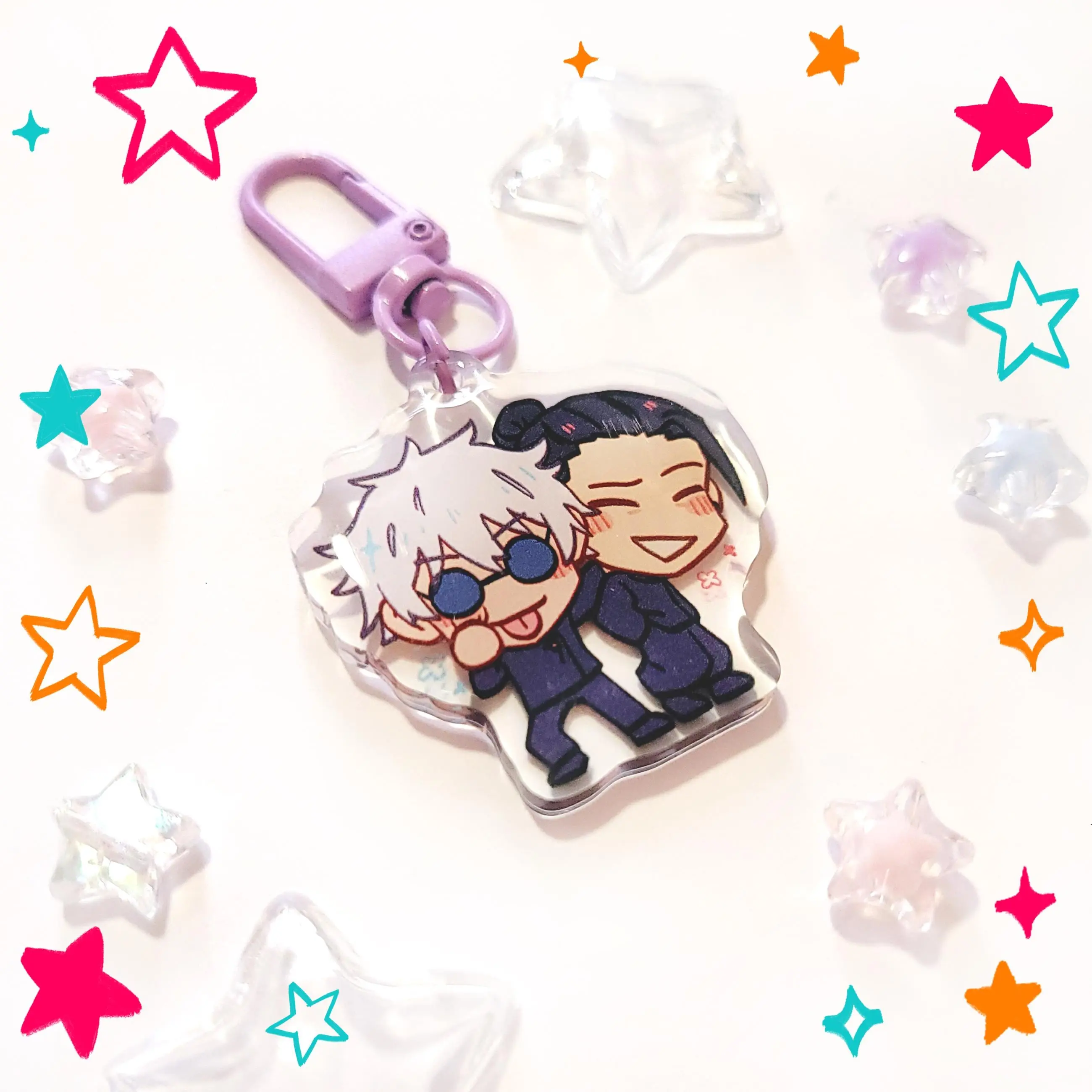 JJK SatoSugu MINI Pair Acrylic Keychains | Satoru & Suguru