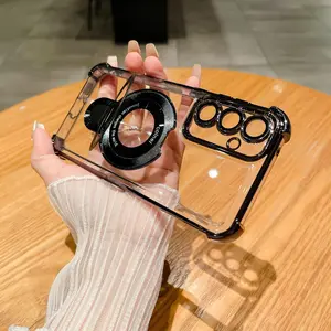 Camera Lens Protector Shockproof Phone Case, Magnetic Wireless Charging Phone Protective Cover, Phone Accessories for Samsung Galaxy A55 A35 A15 A54 A53 A34