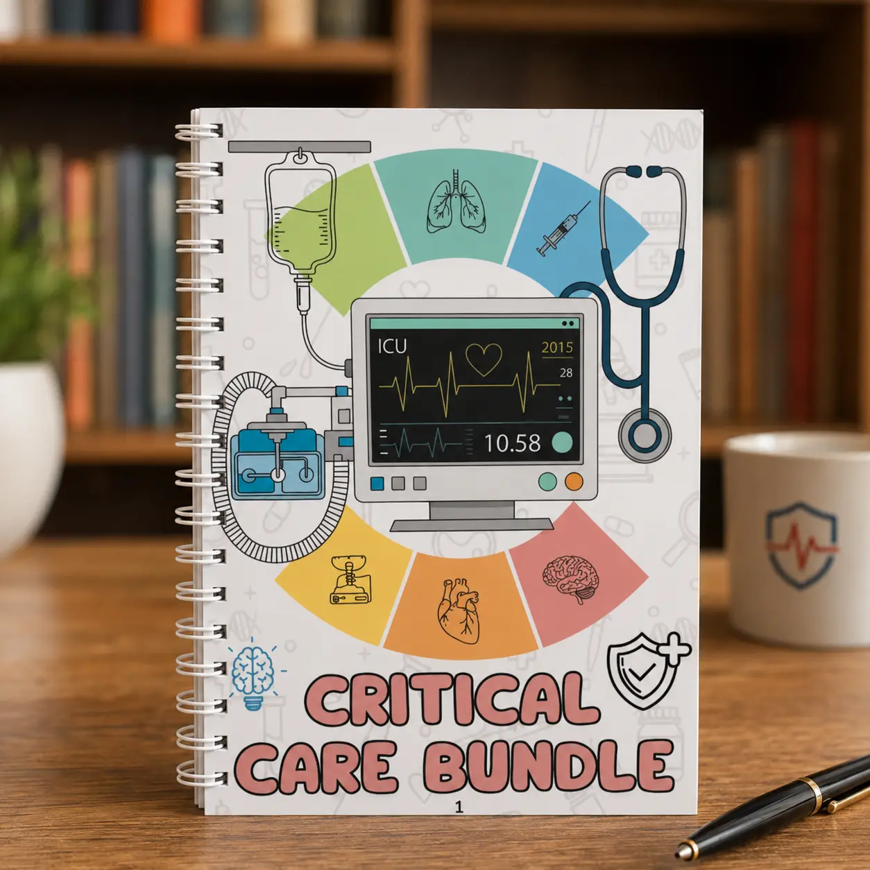 Critical Care Nursing Book | 115+ Page ICU Study Guide for Nurses and Students