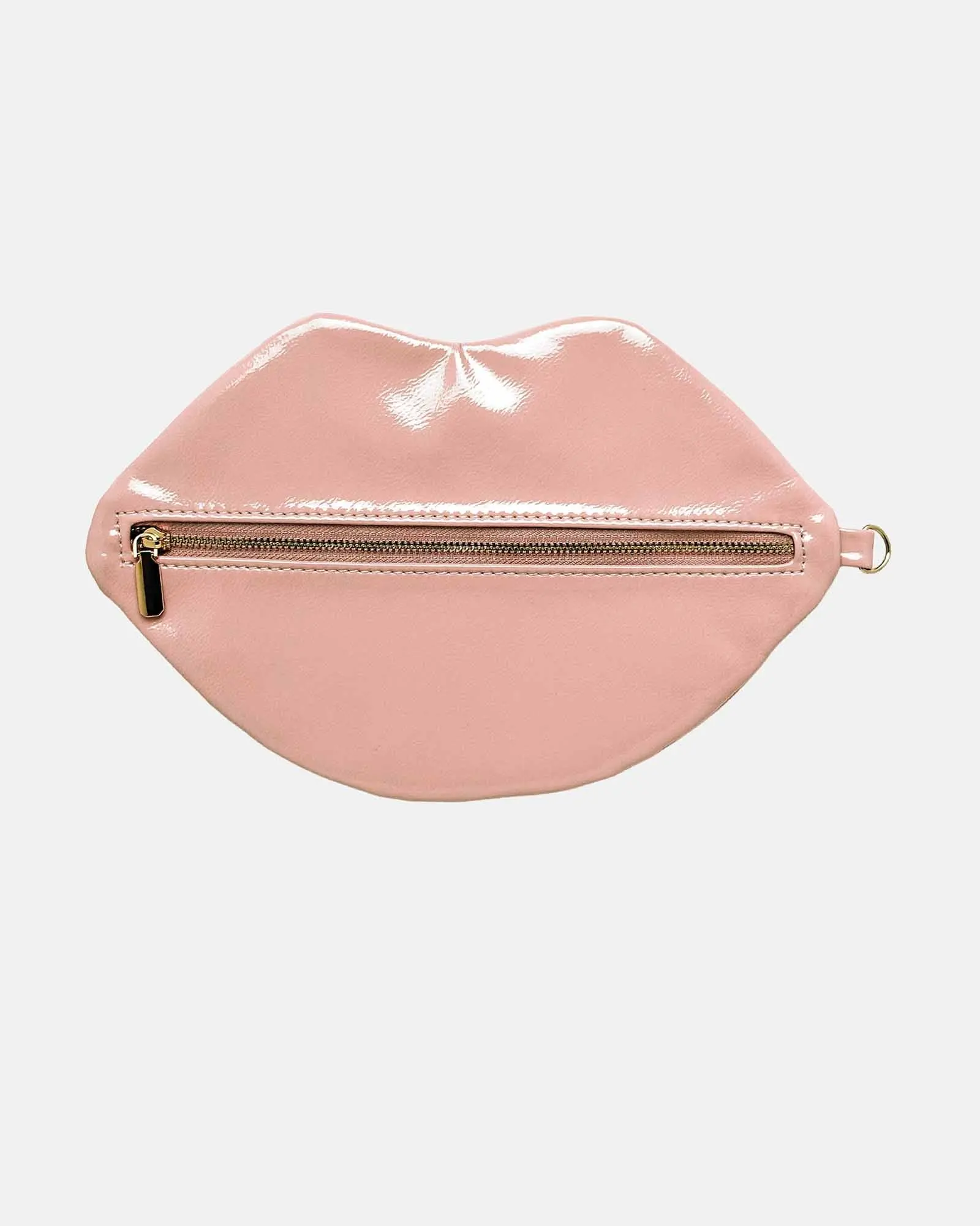 The Blake Nude Lip Pouch - Portable Vanity, Carrier Pouch Make-Up Bag, Lipstick Motif Make-Up Bag, Lipstick Motif Make-Up Bags, Small Portable Make-Up Bags
