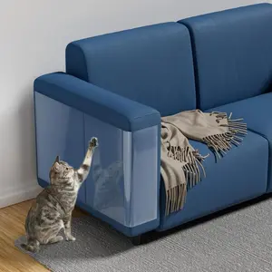 NO PINS   Scratch Furniture Protector-12 Pack Thicken Self-Adhesive Single Side Couch Protector from  Claws,Furniture Protectors from Cats ,Anti Scratch Deterren Protectors (12PC)