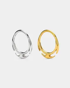 Irregular Edge Hinged Segment Hoop
