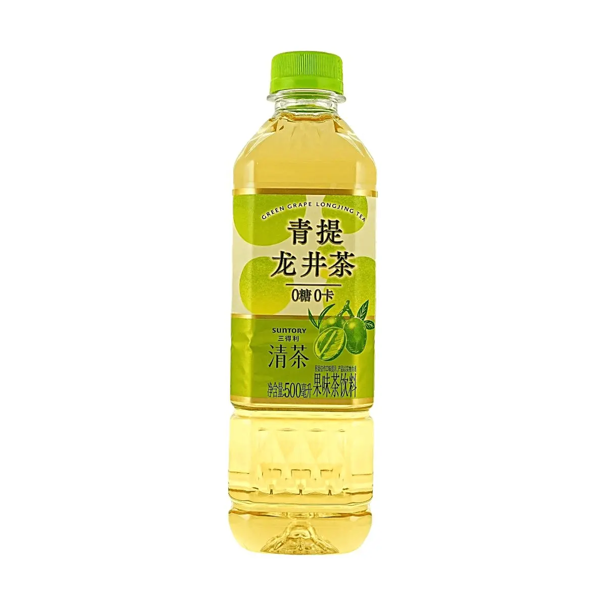 Suntory Green Grape Oolong Tea 500ml - Zero Sugar, Zero Calorie, Zero Fat - Refreshing Chinese Fruit Tea Drink