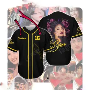 Selena Quintanilla Baseball Jersey, Selena Jersey, Como La Flor Shirt, The Queen of Tejano Retro Shirt, Como La Flor Floral Graphic Top, Vintage Music Shirt, All-Over Print Baseball Jersey