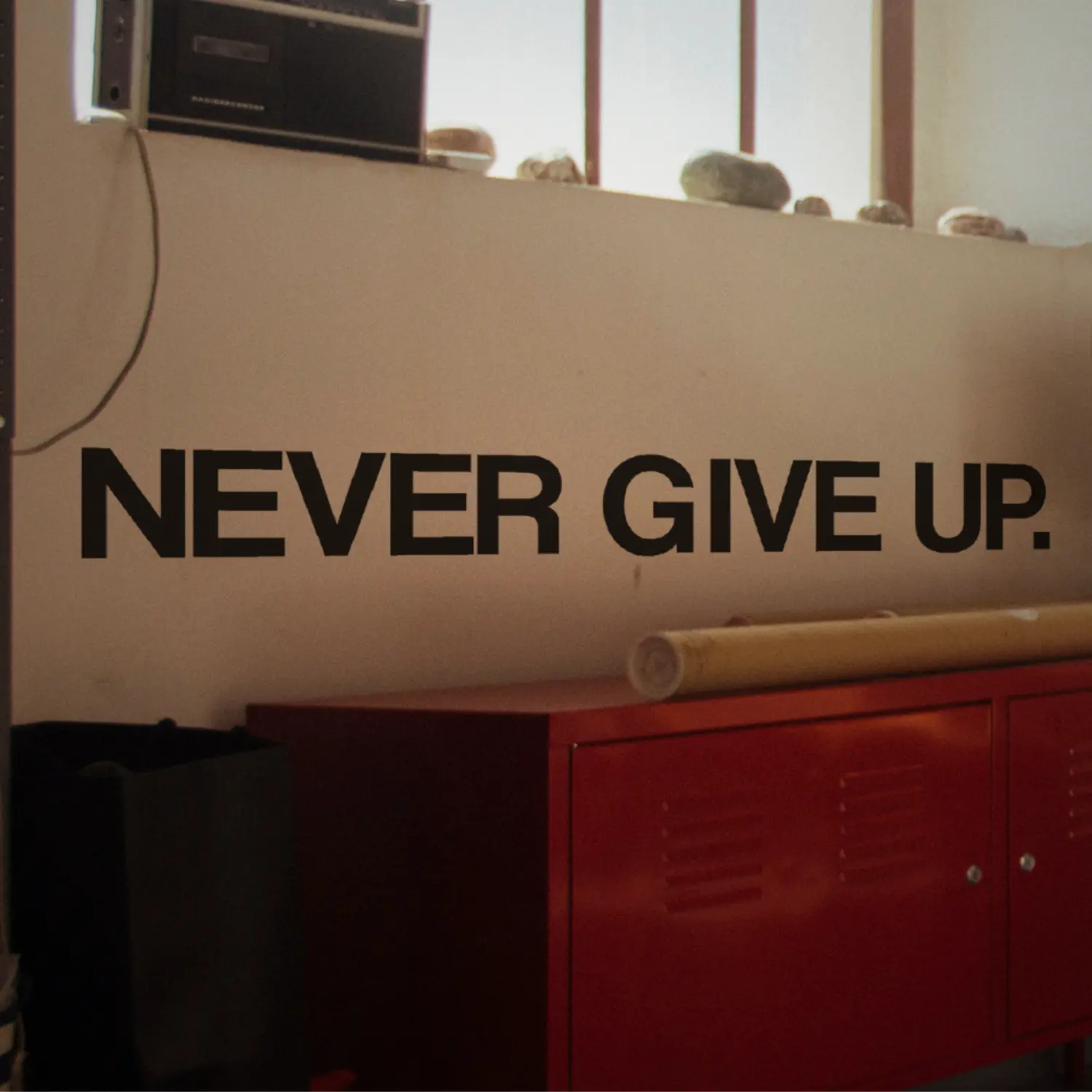 Never GIVE UP Wall Sticker Motivational Wall Decal Sticker Quote for Home Gym Workout Motivational Wall Art Decor Vinyl Removable