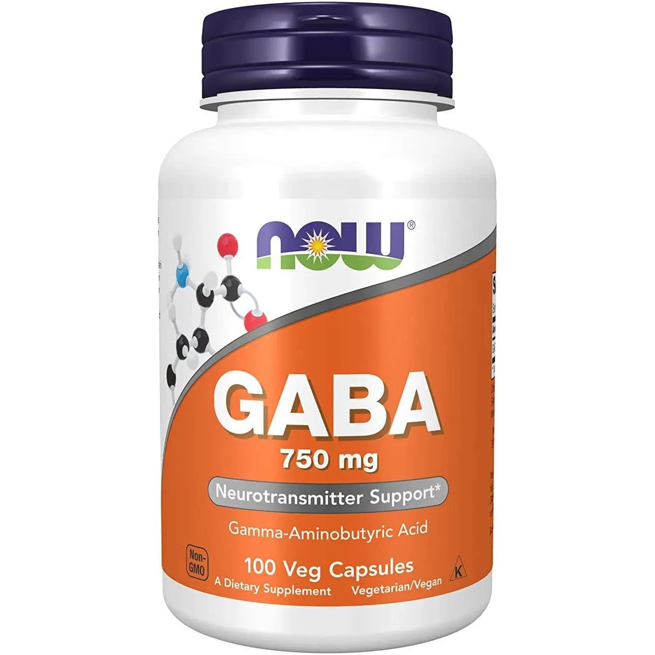 NOW GABA, 750 mg, 100 Veg Capsules NOW GABA, 750 mg, 100 Veg Capsules