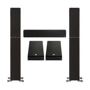 Definitive Technology Dymension 5 Channel Surround Sound System - Bundle with (2) DM60 Towers, (1) DM20 Center Channel, and (2) DM95 Rear Speakers