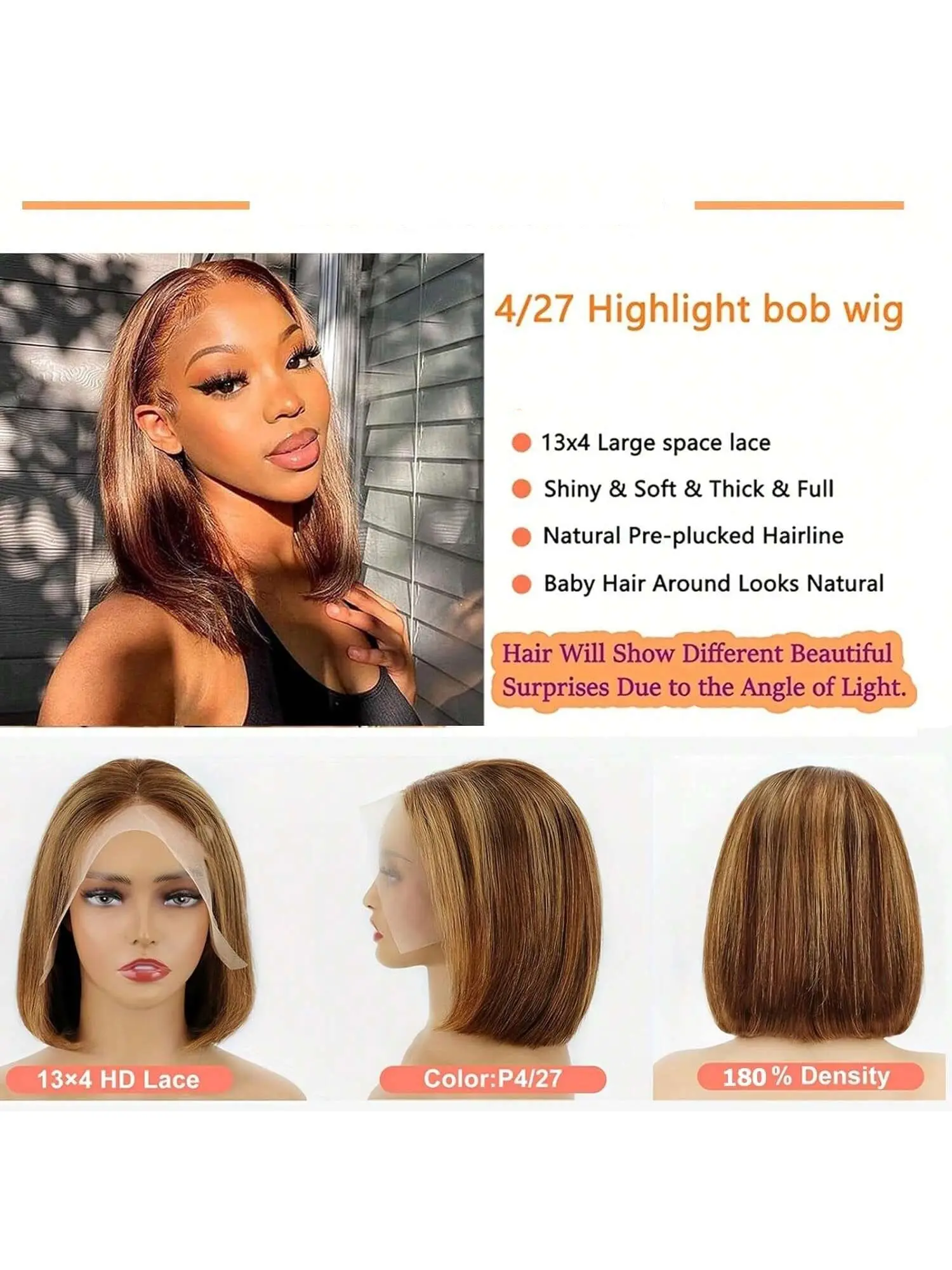 Human Hair Synthetic Blend Wig HD Lace Glueless Bob Deep Wave Natural Look 10 Short Bob Body Wave Lace Front Human Hair Wig | 150  main image 2