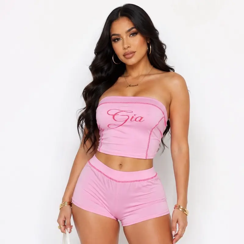 Women's Gia Signature Loungewear Set - Blush Pink