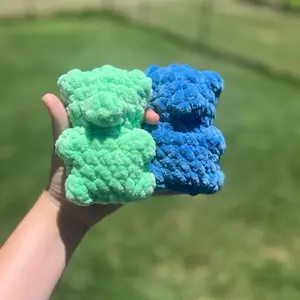 Crochet gummy bear plushie
