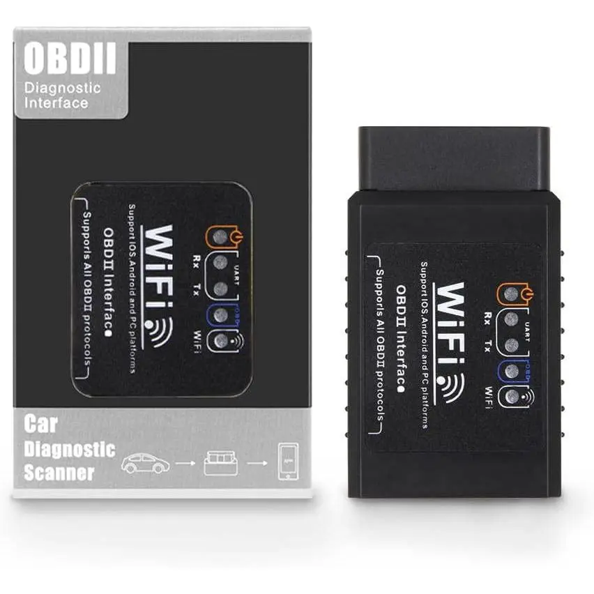 WiFi ELM327 OBD2 Adapter WiFi ELM 327 OBD2 Scanner for Android iOS  OBDii  Scanner Code Reader Connector Dongle OBD ELM327 OBD2 Scanner Diagnostic Tool Interface for Torque