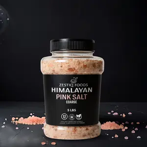 100% Organic HIMALAYAN PINK ROCK SALT, COARSE GRAIN JAR 5 lb 100% Organic HIMALAYAN PINK ROCK SALT, COARSE GRAIN JAR 5 lb