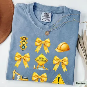 Comfort Colors Womens Construction Shirt, Coquette Construction Worker Shirt, Construction Worker Gifts, Women in Construction, Coquette