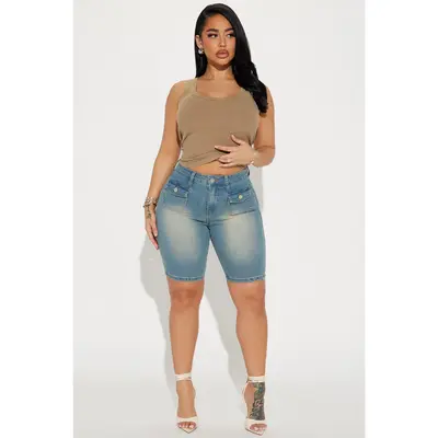 Asos Curve Denim Shorts Size 14 TikTok Shop - Main Image