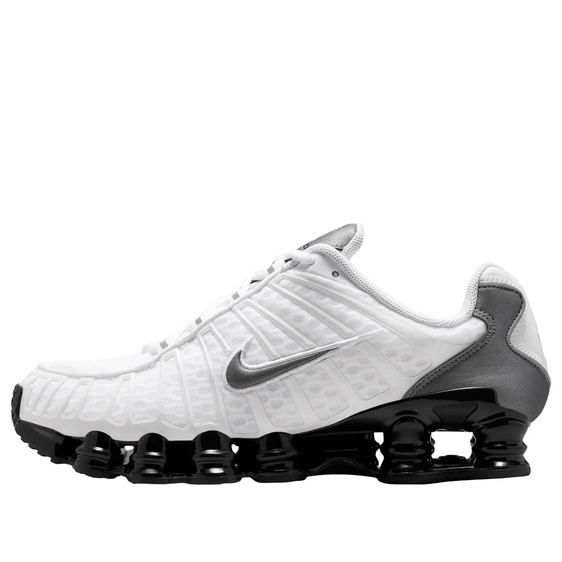 Nike Shox TL  White Black Metallic Cool Grey Men's IR2005-100 New Sneakers