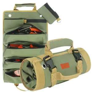 Outdoor campingPortable Foldable Tool Storage BagFall Multi-grid Zipper Tool Organizer withRemovable Zipper Bags,Travel EssentialsPortable Tool Storage Bag for Home forFather's Day Gift, Fall Qutfits, FallFreshness Durable Convenient
