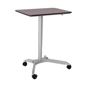 airLIFT® Premium Pneumatic Sit-Stand Mobile Desk Cart